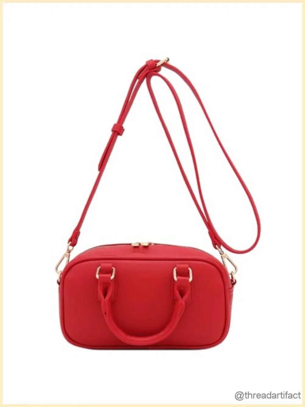 Mini PU Leather Satchel Crossbody Purse Top Handle Bag